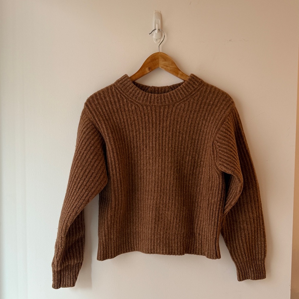 Acne Studios Camel Ribbed Sweater